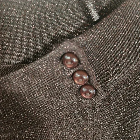 Jones New York Signature Brown Pull Over Sweater with Copper Accents. Size L. - Picture 3 of 7